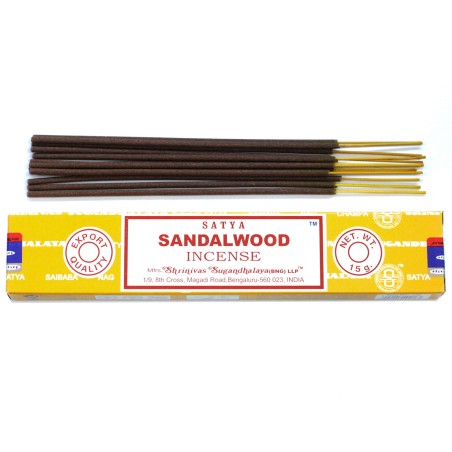 Incienso Satya Sandalo - Sandalwood - 1 cajetilla de 15gr.