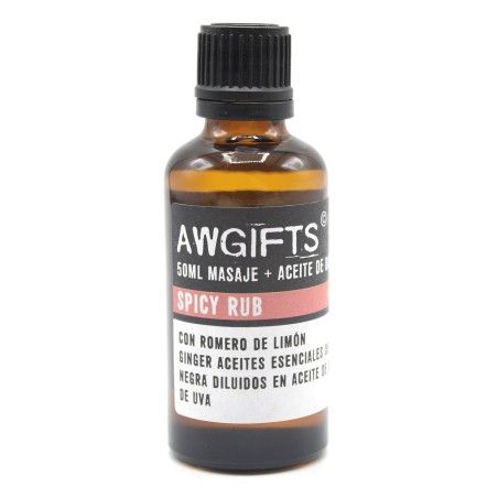 Olio per Massaggi - Frizioni - Rosmarino, Limone, Zenzero e Pepe Nero - 50ml - 1