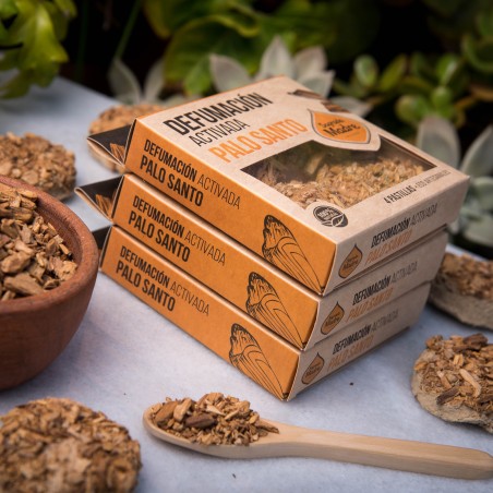 Pastillas de Incienso en Resina Palo Santo 4 unidades - Sagrada Madre - Defumación Activada - Ecoartesanal
