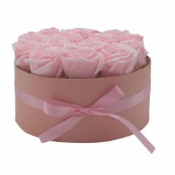 Caixa Presente - Flor de Sabonete 14 Rosas Rosa...