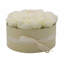 Caixa de Regal - Flor de Sabó 14 Roses Crema -...