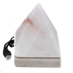 Lámpara de sal Himalaya blanca USB WHITE...