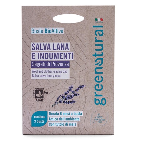 BOLSA PERFUMADA BIOACTIVA ANTIPOLILLAS LANA Y ROPA LAVANDA ECOLOGICO GREENNATURAL