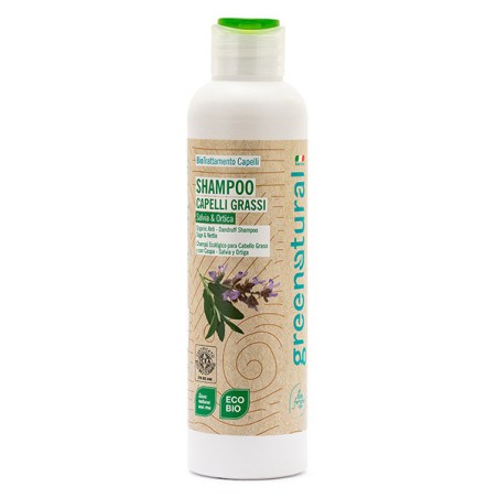 CHAMPU CABELLO GRASO o CASPA SALVIA Y ORTIGA 250 ML ECOLOGICO NATURGREEN