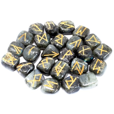 Labradorite Indian Rune Set