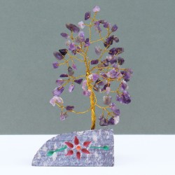 Amatista- 80 Stone Arbol Indio de Gemas