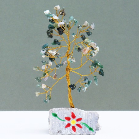 Agata Moss - 80 Stone Arbol Indio de Gemas