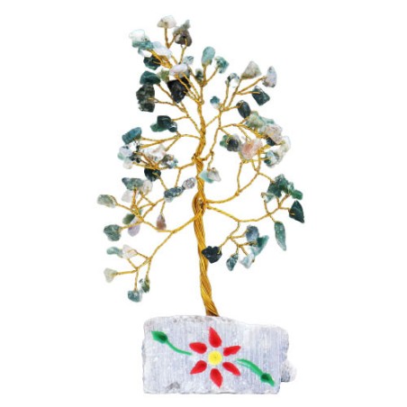 Agata Moss - 80 Stone Arbol Indio de Gemas