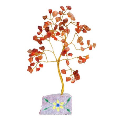 Carnelia: albero di gemme indiane con 80 pietre