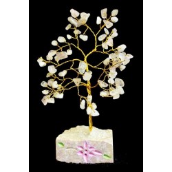 Cuarzo Rosa - 80 Stone Arbol Indio de Gemas