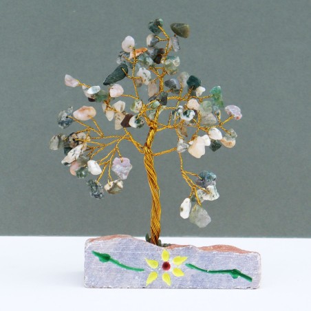 Agata Verde - 80 Stone Arbol Indio de Gemas