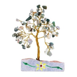 Agata Verde - 80 Stone Arbol Indio de Gemas