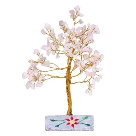Cuarzo Rosa - 160 Stone Arbol Indio de Gemas