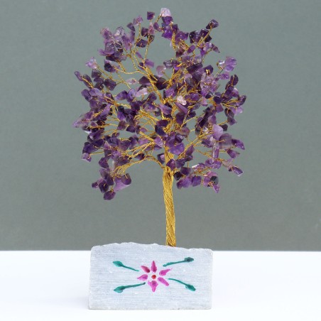 Amatista- 320 Stone Arbol Indio de Gemas