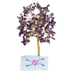 Amatista- 320 Stone Arbol Indio de Gemas