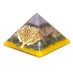 Lrg Pirâmide Orgonite Lrg 70mm - Chakra Gems...
