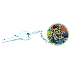Llavero de poder de orgonita - 7 Chakras