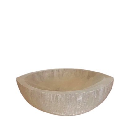 Bol en forme d’œil en sélénite - 15cm