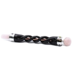 Spiral Carving Healing Wand - Copper Tube Rose...