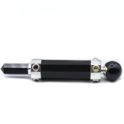 Hexagonal Crystal Healing Wand - 12 cm - Black...