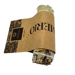Atado de Salvia Blanca, Eucalipto y Gengibre Smudge Made in México - Atado de Hierba 10cm