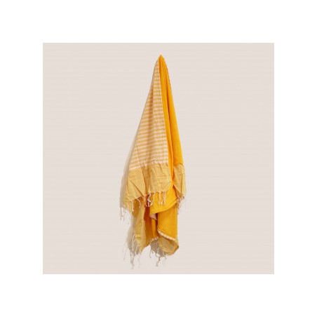Pareo de algodon - 100x180 cm - Amarillo