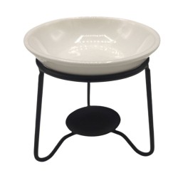 Quemador Aceite Soporte Simple de Cerámica y Metal