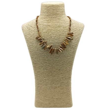Collar de Gemas de Piedra Larga - Piedra de mapa - Creatividad y Protección