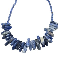 Collier Long Pierre Gemme - Sodalite - Vérité...
