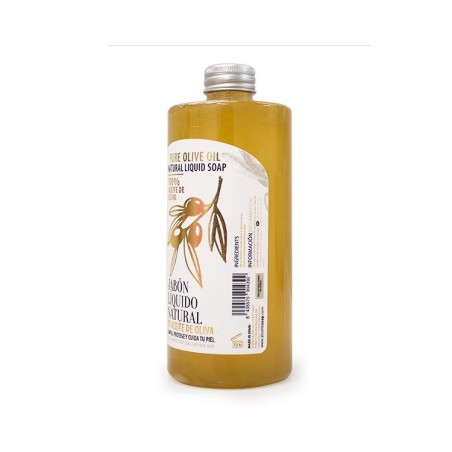 JABON LIQUIDO NATURAL DE ACEITE DE OLIVA 500ML 100%