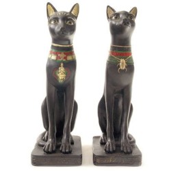 FIGURA RESINA GAT NEGRE EGIPCI 20 CM....