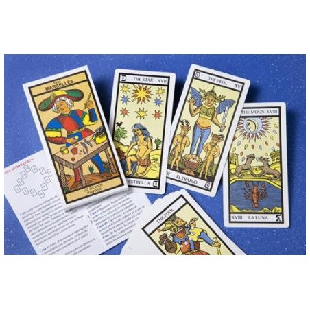 Tarot 22 Arcans Majors Tarot Marsella 11 cm