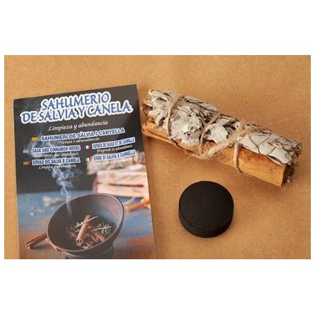 SAGE/CINNAMON INCENSE (Cleanliness and abundance).