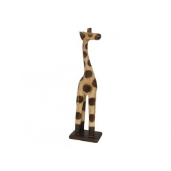 GIRAFFA IN LEGNO 40CM MARRONE/BEIGE