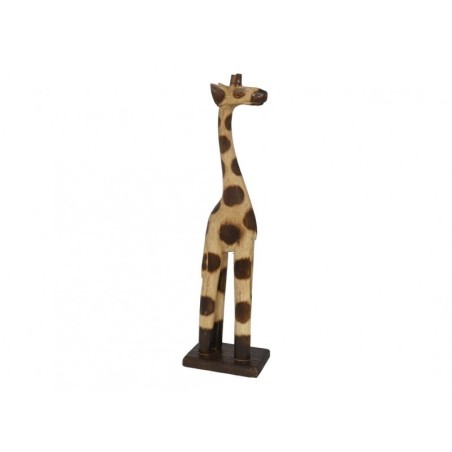 GIRAFFA IN LEGNO 40CM MARRONE/BEIGE