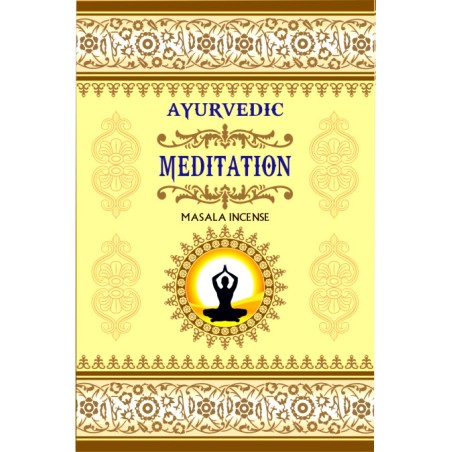 AYURVEDISCHE MEDITATION MEDITATION MASALA RÄUCHERSTÄBCHEN - 1 Packung mit 15 Riegeln