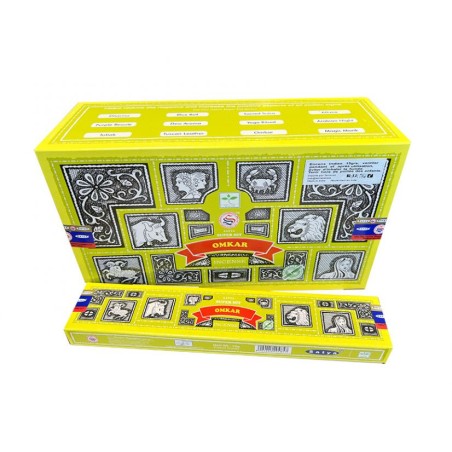 Incenso Super Hit Omkar Satya Nag Champa - 1 caixa de 15gr.