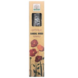 Natural Sandalwood Incense Namaste India Natural Masala - 1 pack of organic incense 30gr.
