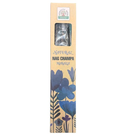 Natural Nag Champa Namaste India Natural Masala Räucherstäbchen - 1 Packung Bio Weihrauch 30gr.