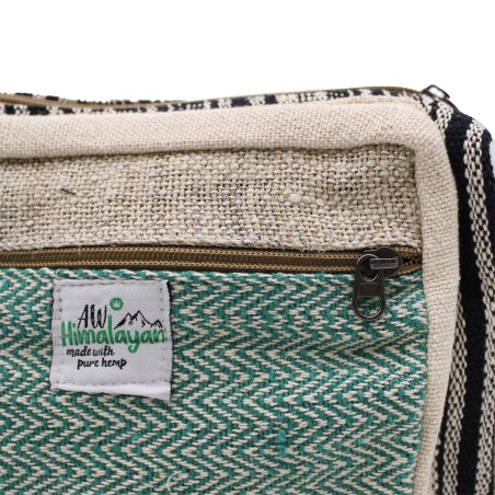 Borsa a tracolla - Canapa e cotone - 25x20x6cm