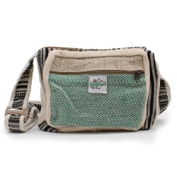 Borsa a tracolla - Canapa e cotone - 25x20x6cm