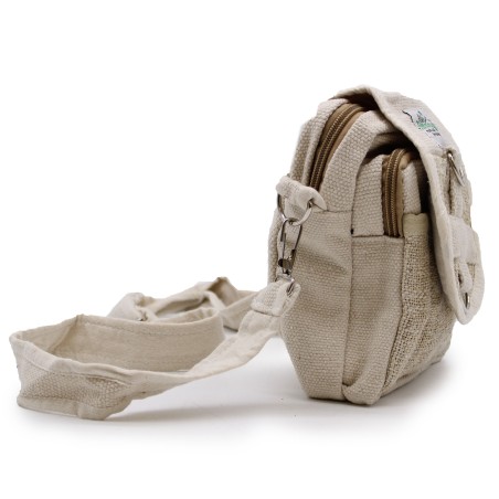 Bolsa de viaje de algodón y cáñamo natural Body-Cross - 15x18x5cm