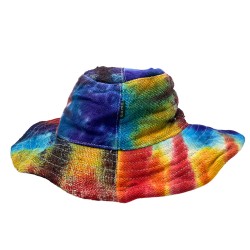 Chapeau de festival de chanvre et de coton boho...