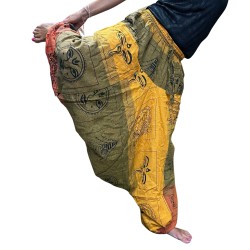 Festival Yoga Pants - Himalayan Aladdin Print -...