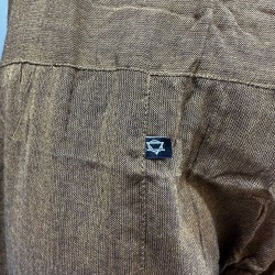 Pantalón Yoga y Festivales - Pescador Tailandés Mandala Mantra - Naranja Unisex Talla única Hippie 100% Algodón Hombre/mujer