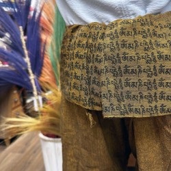 Pantalón Yoga y Festivales - Pescador Tailandés Mandala Mantra - Naranja Unisex Talla única Hippie 100% Algodón Hombre/mujer