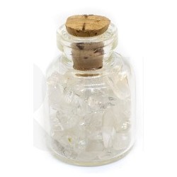 CUARZO BLANCO (Rock Quartz) botellita 7,5gr aprox.