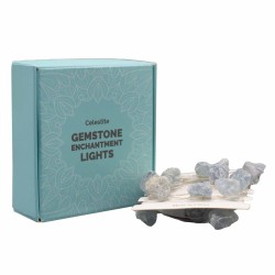 Betoverde Lichten met Edelstenen - Celestiet -...