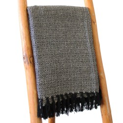 Boho Comfort Decke - 140x200cm - Anthrazit -...