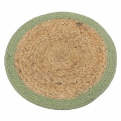 Natural Placemat - Jute and Cotton 30cm - Olive...